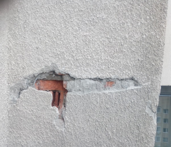 Ремонт декоративной штукатурки фасада